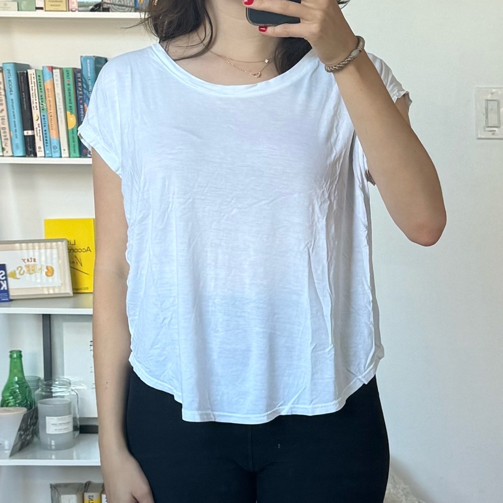 Project Social T White Relaxed Short Sleeve Tee